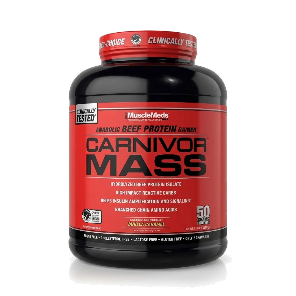 Carnivor Mass Vainilla Caramel 5.7 Lb (14 Servicios) - MuscleMeds