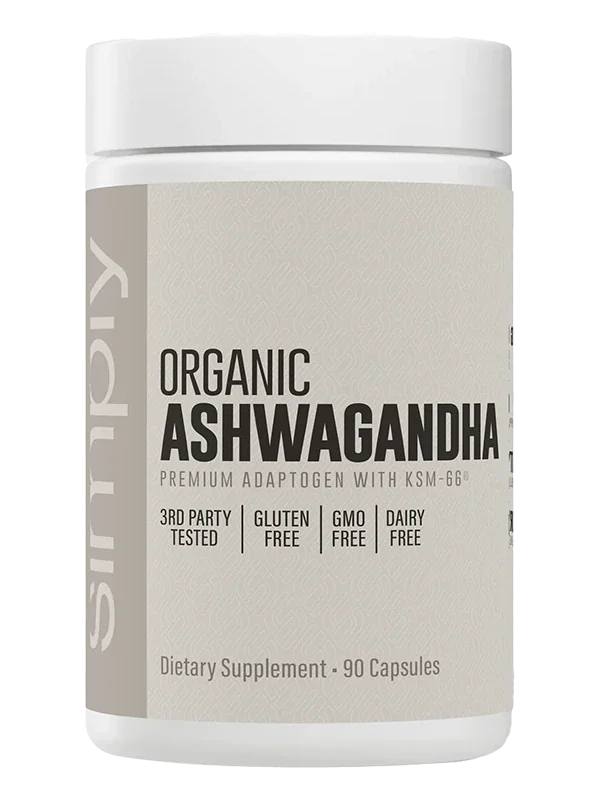 Simply Organic Ashwagandha KSM-66 90 Cápsulas