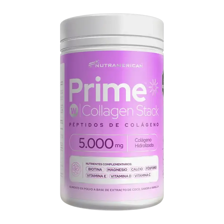 Prime W Collagen Stack Vainilla 30 Servicios - Nutramerican Pharma