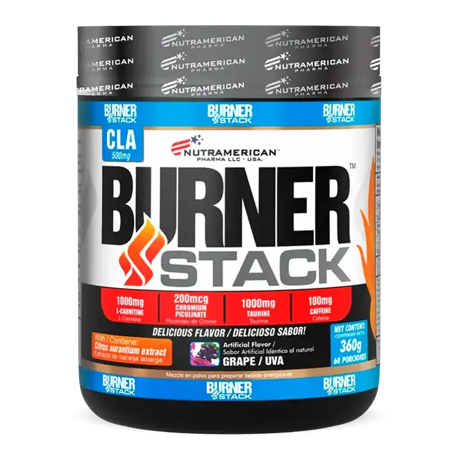 Burner Stack Sabor Uva 60 Servicios - Nutramerican Pharma